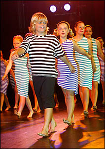 MURWILLUMBAH East Public School student Levi Worden (front) leads the troupe perform- ing MURWILLUMBAH East Public School student Levi Worden (front) leads the troupe perform- ing