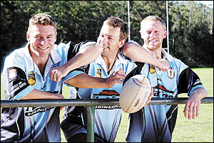 Brad, Grant and Drew Vines. Photo: TREVOR VEALE 050625104A Brad, Grant and Drew Vines. Photo: TREVOR VEALE 050625104A