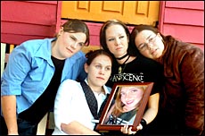 Nikkita Horne, Renee Todd, Tanya Dunnett and Larrena Mann look back on the life of their friend Karla Pollard (picture frame). Nikkita Horne, Renee Todd, Tanya Dunnett and Larrena Mann look back on the life of their friend Karla Pollard (picture frame).