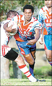 SHANNON WALKER on the attack for Kyogle against South Grafton yesterday. SHANNON WALKER on the attack for Kyogle against South Grafton yesterday.