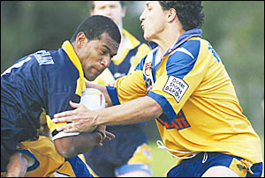 They played plenty of matches as team-mates. But last Sunday Niko Vakararawa, left, and Paul Latta came face to face as oppone They played plenty of matches as team-mates. But last Sunday Niko Vakararawa, left, and Paul Latta came face to face as oppone