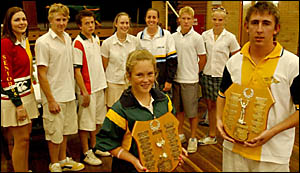 South Grafton High School sporting achievement winners, (back, from left: Melissa Bowling, Andrew Cavanagh, James Eather, Brook South Grafton High School sporting achievement winners, (back, from left: Melissa Bowling, Andrew Cavanagh, James Eather, Brook