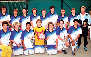 Members of the Northern Storm under-16 boys soccer team, joint premiers for 2005, who have built up an amazing record in the Members of the Northern Storm under-16 boys soccer team, joint premiers for 2005, who have built up an amazing record in the