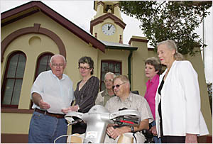 Receiving the petition is Cr Alan Brown Receiving the petition is Cr Alan Brown