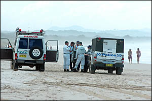 POLICE and emergency services personnel discuss tactics during the search for two men missing after their aircraft plunged into POLICE and emergency services personnel discuss tactics during the search for two men missing after their aircraft plunged into