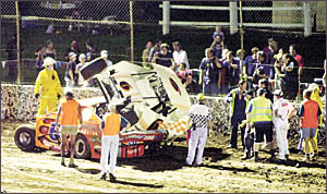 Speedway driver Sean Rachow, from Casino, sits it out. Speedway driver Sean Rachow, from Casino, sits it out.