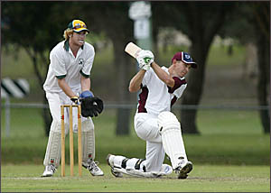 TWEED District representative Heath Wilson drives through the off side TWEED District representative Heath Wilson drives through the off side