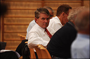 Ballina MP Don Page elaborated on his proposed Western Highway route and urged the RTA to ?look to the future? when he addresse Ballina MP Don Page elaborated on his proposed Western Highway route and urged the RTA to ?look to the future? when he addresse