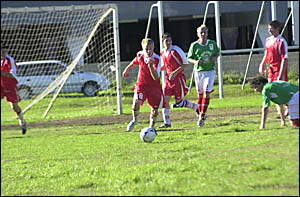 HE?S BACK! Suns striker James Hirst returned to fitness and form with a cracking goal on Saturday. HE?S BACK! Suns striker James Hirst returned to fitness and form with a cracking goal on Saturday.