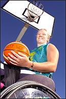 Former Gladstone resident Naomi Schouten was rewarded for her rapid rise through the wheelchair basketball ranks. Former Gladstone resident Naomi Schouten was rewarded for her rapid rise through the wheelchair basketball ranks.