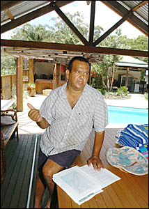 Peter Moore may lose his Wardell property, despite it not being on the original study area of the Pacific Highway upgrade. Peter Moore may lose his Wardell property, despite it not being on the original study area of the Pacific Highway upgrade.