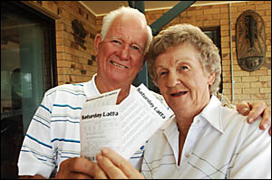 YAMBA retirees Heather and Noel Alford YAMBA retirees Heather and Noel Alford