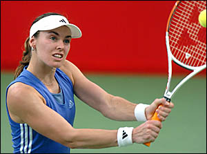 Martina Hingis was not always in control. Martina Hingis was not always in control.