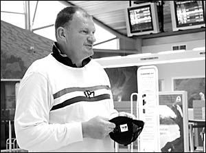 Mark ?Jacko? Jackson waiting at Coffs Harbour Airport yesterday to collect his co-star Mark ?Chopper? Read. Mark ?Jacko? Jackson waiting at Coffs Harbour Airport yesterday to collect his co-star Mark ?Chopper? Read.