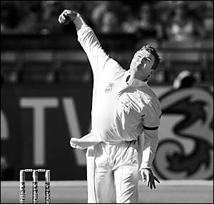 NSWleg spin bowler, Stuart MacGill. NSWleg spin bowler, Stuart MacGill.