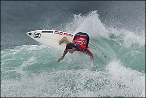 MARK Occhilupo in action yesterday. MARK Occhilupo in action yesterday.