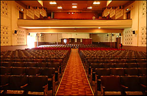 Inside the Saraton Theatre?s auditorium as it stands today. Inside the Saraton Theatre?s auditorium as it stands today.