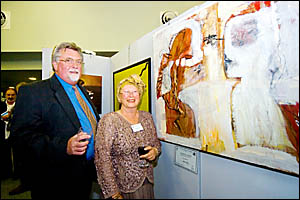 Champion exhibit The Meeting by Sawtell artist Shellie Kelly. Champion exhibit The Meeting by Sawtell artist Shellie Kelly.