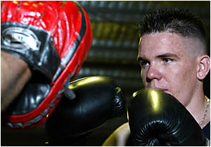 FORMER under-14 world karate champion Ben Quarmby takes to the ring under the Big Top at South Tweed in only his third boxing m FORMER under-14 world karate champion Ben Quarmby takes to the ring under the Big Top at South Tweed in only his third boxing m