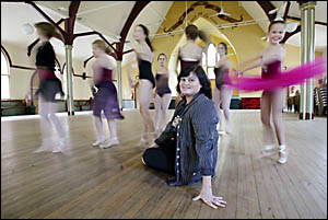 MARGARET Peate with a current dance class. MARGARET Peate with a current dance class.