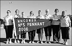 Members of the West Coffs team who won the Mid North Coast district number five pennant. Members of the West Coffs team who won the Mid North Coast district number five pennant.