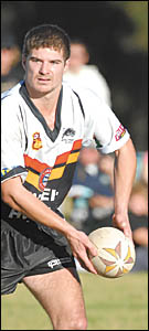 Sawtell five-eighth Adam Loudon. Sawtell five-eighth Adam Loudon.