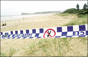 January 2005, police taped off the scene of alleged gang rape. January 2005, police taped off the scene of alleged gang rape.