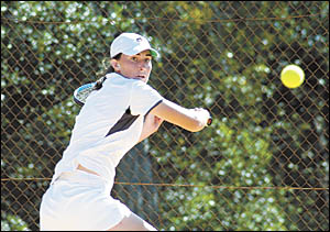 Defending women?s title holder Lucia Gonzales in action. Defending women?s title holder Lucia Gonzales in action.