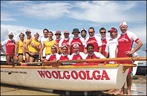 The old-timers and the young guns . . . a mixed bag from Woolgoolga?s 2006 surf boat crew. Pictured (back l to r) David Baker, The old-timers and the young guns . . . a mixed bag from Woolgoolga?s 2006 surf boat crew. Pictured (back l to r) David Baker,