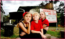 Dance students (from left) Blythe Kudne, 9, Ashe Kunde, 5, and Mandy Kendall, 10, have lost their studio. Photo: MIchelle Smith Dance students (from left) Blythe Kudne, 9, Ashe Kunde, 5, and Mandy Kendall, 10, have lost their studio. Photo: MIchelle Smith