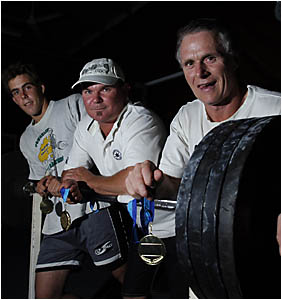 STRENGTH: From left, Mitch Hayes, Greg Denny and Tom Macdonald. STRENGTH: From left, Mitch Hayes, Greg Denny and Tom Macdonald.