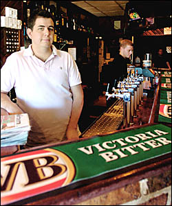BAN DRUNKS: Anthony Keon, licensee of the Ballina Hotel, thinks River Street should be an alcohol free zone. Picture: GEMMA ROS BAN DRUNKS: Anthony Keon, licensee of the Ballina Hotel, thinks River Street should be an alcohol free zone. Picture: GEMMA ROS