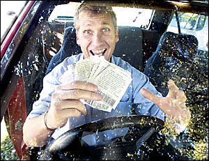 PETROL PRICE RISE: Steve Cox, from Larnook, has a bunch of fuel vouchers in case there is a price hike over the holiday. PETROL PRICE RISE: Steve Cox, from Larnook, has a bunch of fuel vouchers in case there is a price hike over the holiday.