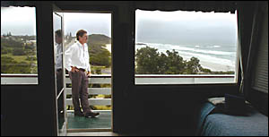 Keith Jones, licensee at PRD Nationwide Ballina takes in the Shelly Beach view. Keith Jones, licensee at PRD Nationwide Ballina takes in the Shelly Beach view.