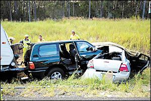 Yesterday?s double fatality happened on the same stretch of the Pacific Highway where two others have been killed in the past f Yesterday?s double fatality happened on the same stretch of the Pacific Highway where two others have been killed in the past f