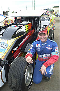 Mark Robinson, V8 Dirt Modified champion. Mark Robinson, V8 Dirt Modified champion.