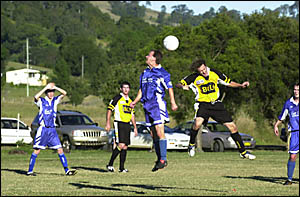 Action from a Goonellabah v Thistles premier division clash last season. Thistles have been relegated to first division. Action from a Goonellabah v Thistles premier division clash last season. Thistles have been relegated to first division.