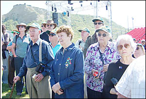 THEIR PILGRIMAGE: At Gallipoli (from left) are Shirley Oag, Marcia Bourne and Joy Cran. The women?s fathers all fought there in THEIR PILGRIMAGE: At Gallipoli (from left) are Shirley Oag, Marcia Bourne and Joy Cran. The women?s fathers all fought there in