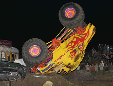 'Outback Thunda' - powered by a modified 510 big block Chevrolet engine producing over 1500 horse power - will star at Lismore Speedway this Saturday night. 'Outback Thunda' - powered by a modified 510 big block Chevrolet engine producing over 1500 horse power - will star at Lismore Speedway this Saturday night.