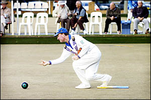 MUSGRAVE HILL bowler Brian Baldwin MUSGRAVE HILL bowler Brian Baldwin