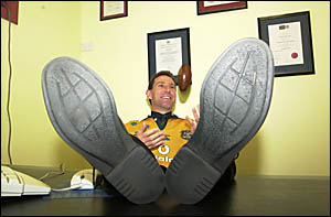 RARING TO GO: Lismore rugby union referee Graham Cook is ready to take the field again after more than a year of rehabilitation RARING TO GO: Lismore rugby union referee Graham Cook is ready to take the field again after more than a year of rehabilitation