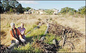 HOME AT LAST? Lismore councillor Jenny Dowell (left) and Lismore Soup Kitchen vice-president Margaret Lord on the site of the p HOME AT LAST? Lismore councillor Jenny Dowell (left) and Lismore Soup Kitchen vice-president Margaret Lord on the site of the p