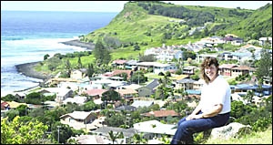 TOP OF THE WORLD: Margaret Condon on the ridgeline that is now at the centre of a public donation offer from the Condon family TOP OF THE WORLD: Margaret Condon on the ridgeline that is now at the centre of a public donation offer from the Condon family