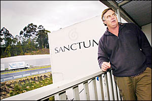 ROAD RAGE: Sanctum managing director Greg Milham is putting his house on the market to cover expenses incurred to protect the B ROAD RAGE: Sanctum managing director Greg Milham is putting his house on the market to cover expenses incurred to protect the B