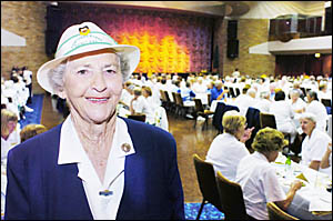 BOWLING FOR 58 YEARS: Mona Arandale, who played in the first NRDWBA carnival half a century ago. BOWLING FOR 58 YEARS: Mona Arandale, who played in the first NRDWBA carnival half a century ago.