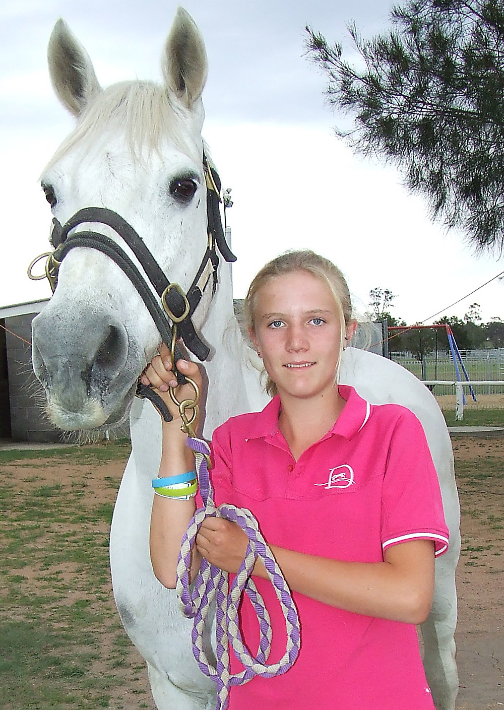 Stranded ... Daughter Stephanie with Flying Mouse. WARWICK DAILY NEWS Stranded ... Daughter Stephanie with Flying Mouse. WARWICK DAILY NEWS