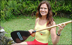 Linda Whitehurst heads back to the water this weekend after fighting off a Great White Shark at Byron Bay last month. Linda Whitehurst heads back to the water this weekend after fighting off a Great White Shark at Byron Bay last month.