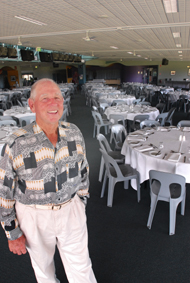 Merv Mercer surveys the auditorium at the race club that has been named in his honour. PHOTO: TREVOR VEALE Merv Mercer surveys the auditorium at the race club that has been named in his honour. PHOTO: TREVOR VEALE