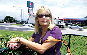 PETROL PAIN: Karen Stephens, of Byron Bay, now plans her driving trips to save on petrol. Picture: Cathy Adams PETROL PAIN: Karen Stephens, of Byron Bay, now plans her driving trips to save on petrol. Picture: Cathy Adams