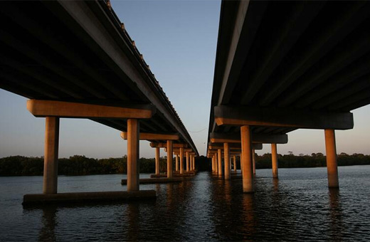 The Maroochy River bridge. Photo: Michaela O'Neill / 170970d The Maroochy River bridge. Photo: Michaela O'Neill / 170970d